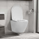 Vidaxl Toilette suspendue en céramique sans rouge