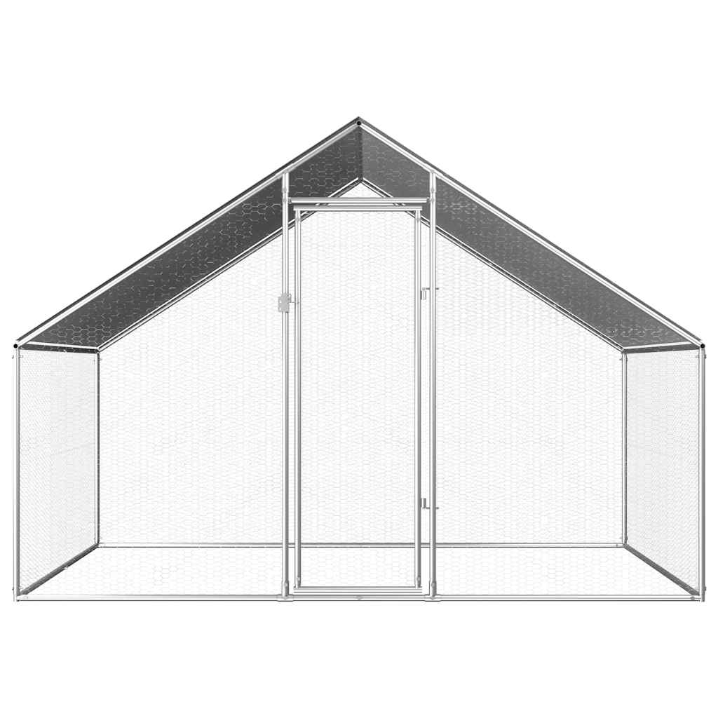 Vidaxl Chicken Coop 2.75x2x1,92 m Galvanisé Acier