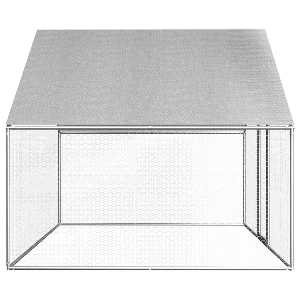 Vidaxl Chicken Coop 2.75x2x1,92 m Galvanisé Acier