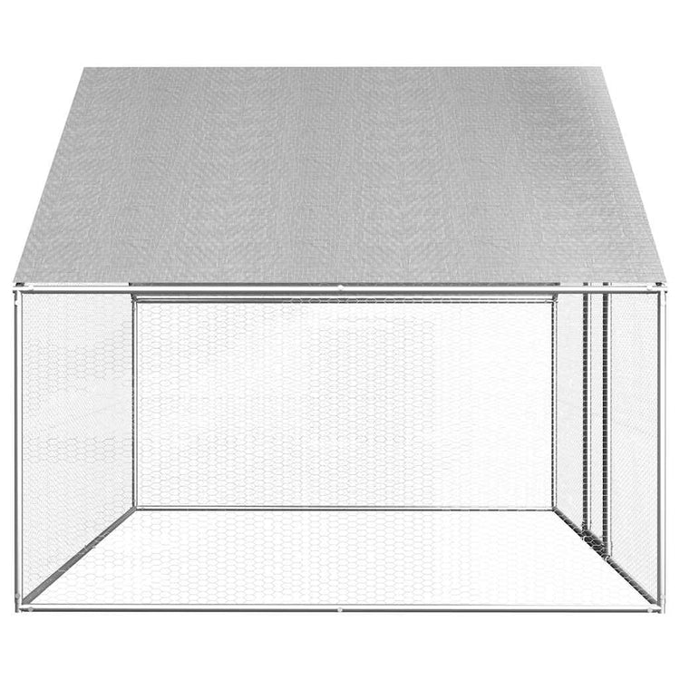 Vidaxl Chicken Coop 2.75x2x1,92 m Galvanisé Acier