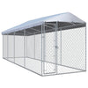Vidaxl Chienne de chien pour l'extérieur avec toit 760x190x225 M