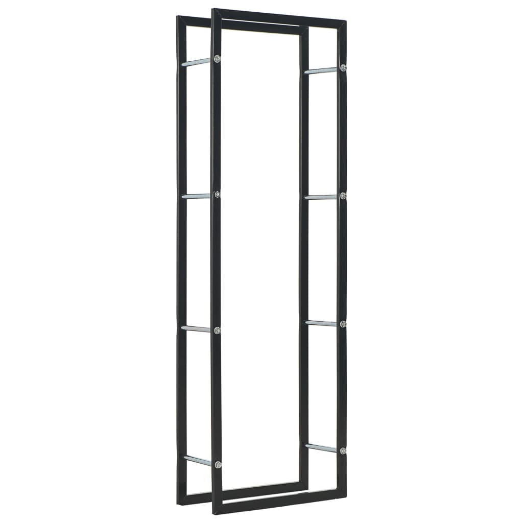 Foyer Vidaxl 50x20x150 cm en acier noir