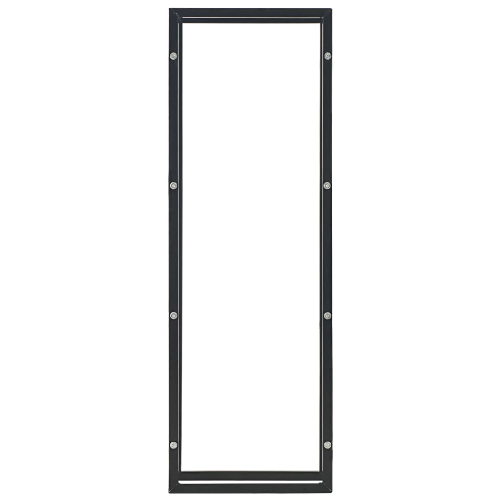 Foyer Vidaxl 50x20x150 cm en acier noir
