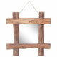 Vidaxl Miroir Blocs en bois 50x50 cm teck recyclé naturel