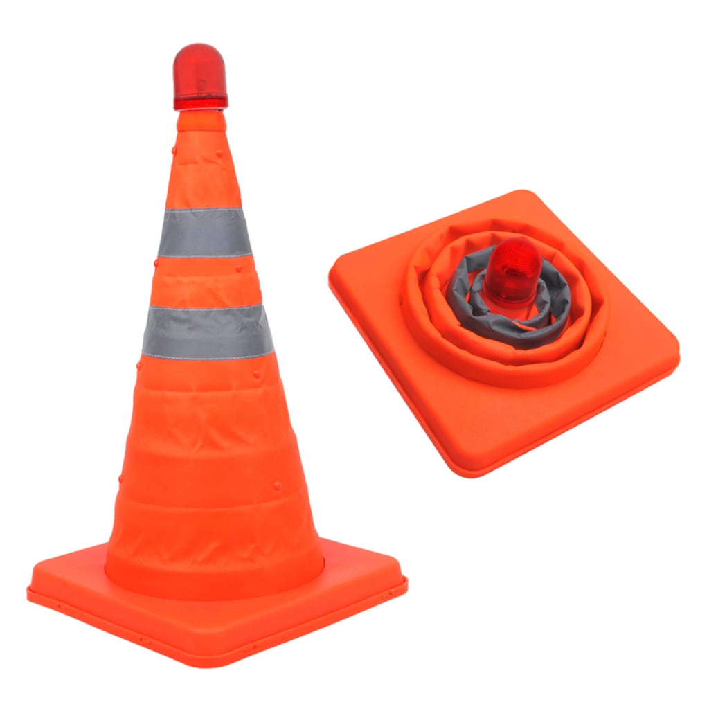 Cônes de trafic Proplus 2 ST Roldable avec LED