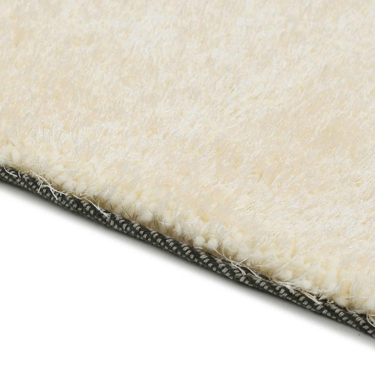Vidaxl tapis shaggy crème 120 x 160 cm polyéthylène
