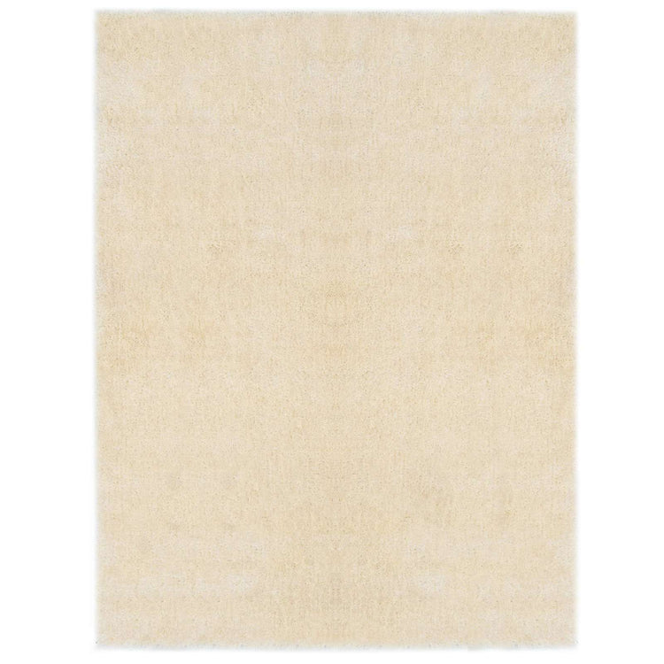 Vidaxl tapis shaggy crème 120 x 160 cm polyéthylène