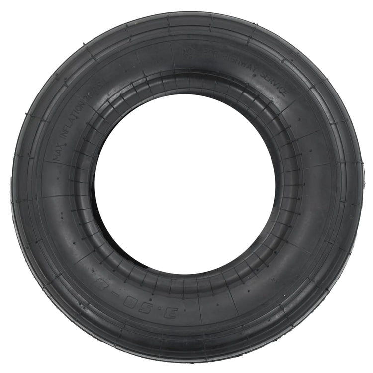 Vidaxl Pneu à empattement 3,50-8 4PR Rubber