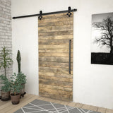 Boîte Vidaxl avec pièces pour ski de porte coulissante 183 cm en acier noir - afbeelding 3