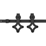 Boîte Vidaxl avec pièces pour ski de porte coulissante 200 cm en acier noir - afbeelding 2