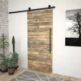 Boîte Vidaxl avec pièces pour ski de porte coulissante 183 cm en acier noir - afbeelding 3