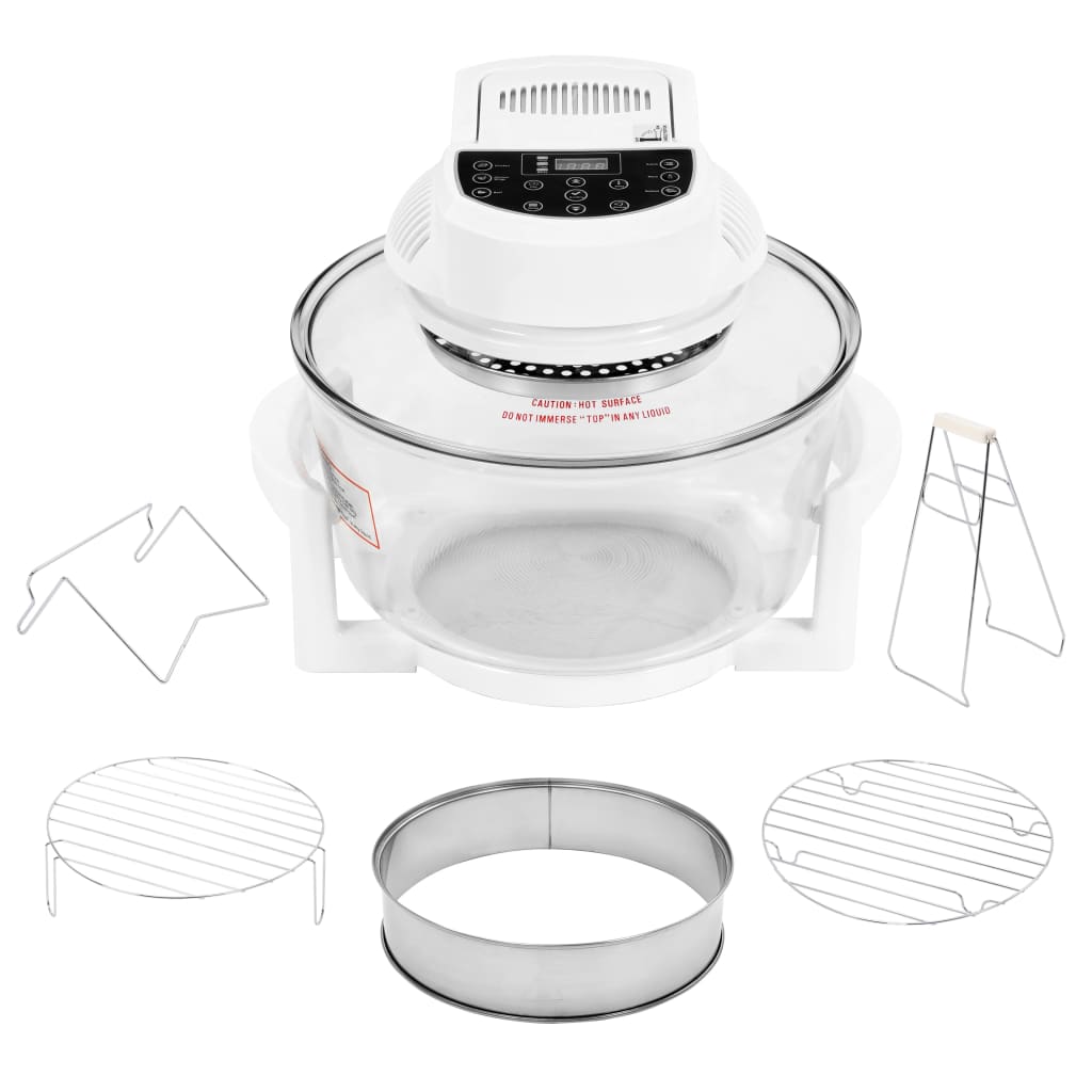 Vidaxl Cour chaud avec anneau d'extension et minuterie 1400 W 17 L