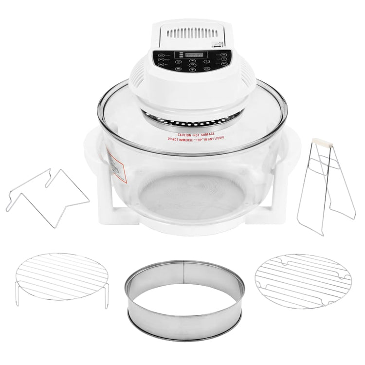 Vidaxl Cour chaud avec anneau d'extension et minuterie 1400 W 17 L