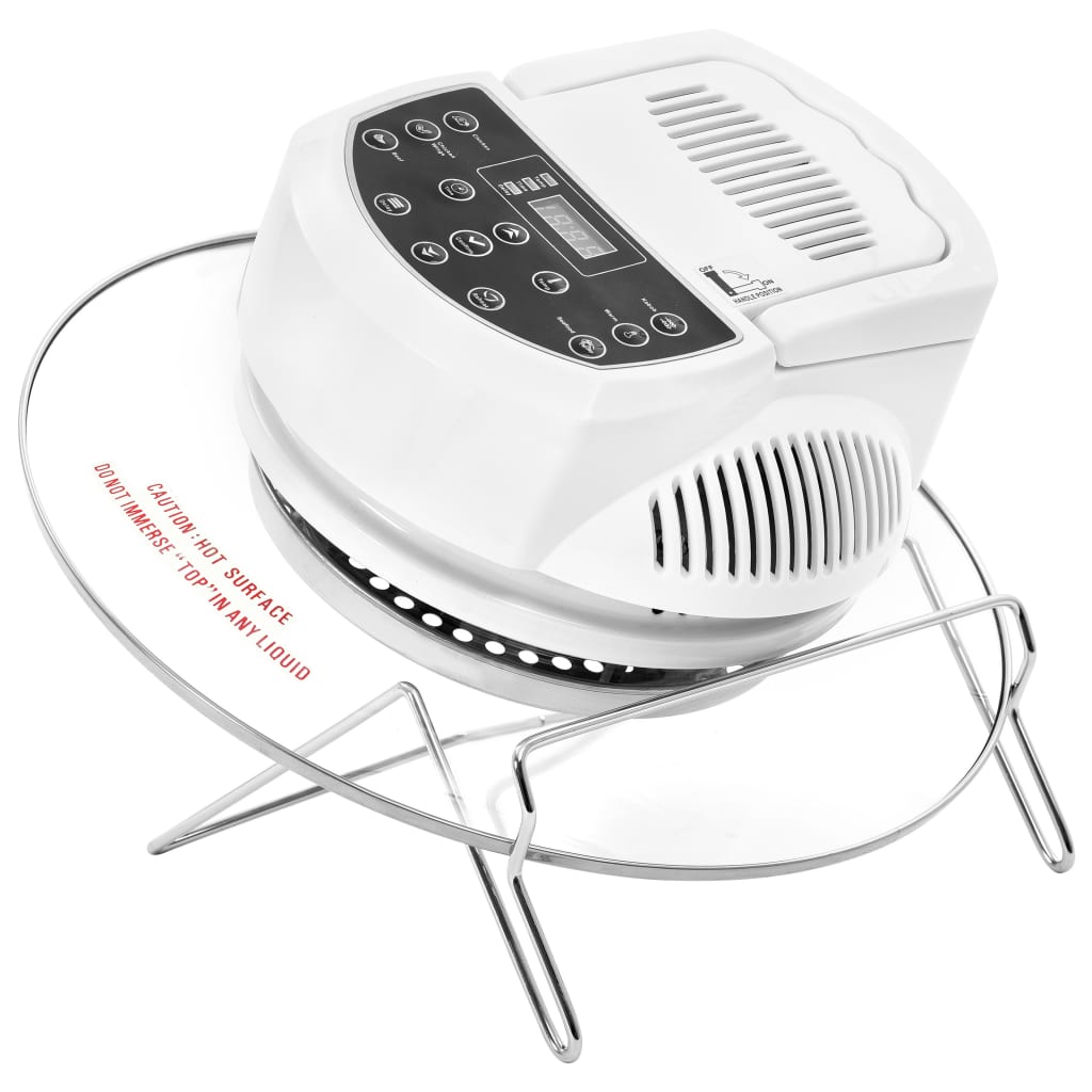 Vidaxl Cour chaud avec anneau d'extension et minuterie 1400 W 17 L