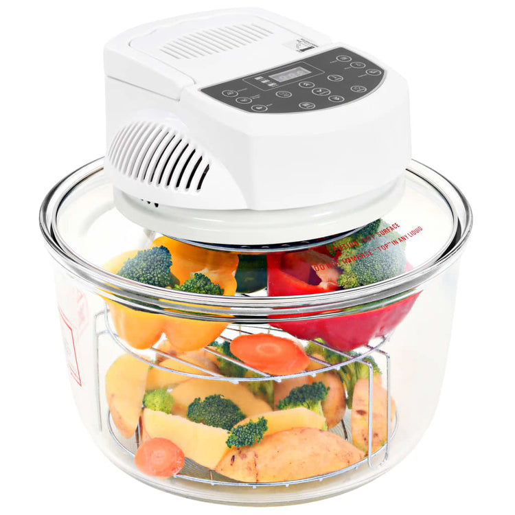 Vidaxl Cour chaud avec anneau d'extension et minuterie 1400 W 17 L