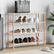 Rack à chaussures Vidaxl 4 couches solides en pin massif