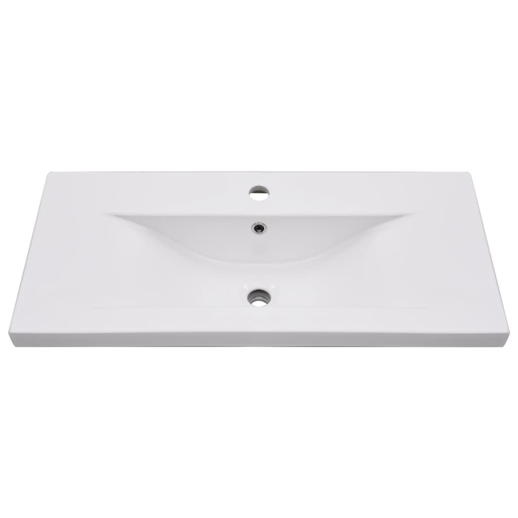 Vidaxl Built -en Wash Tableau 81x39.5x18,5 cm Céramique blanc