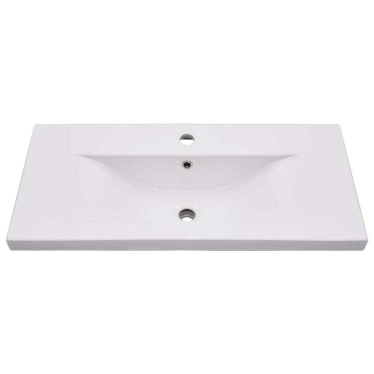 Vidaxl Built -en Wash Tableau 81x39.5x18,5 cm Céramique blanc