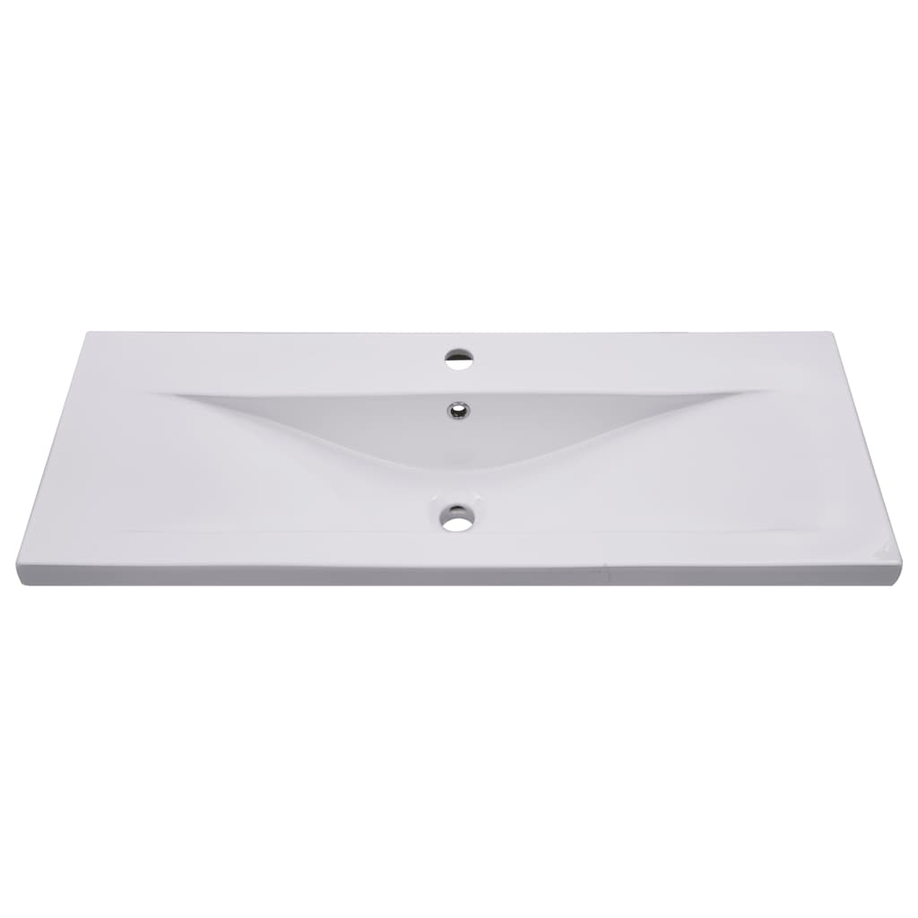 Vidaxl Built -en Wash Tableau 101x39.5x18,5 cm Céramique blanc