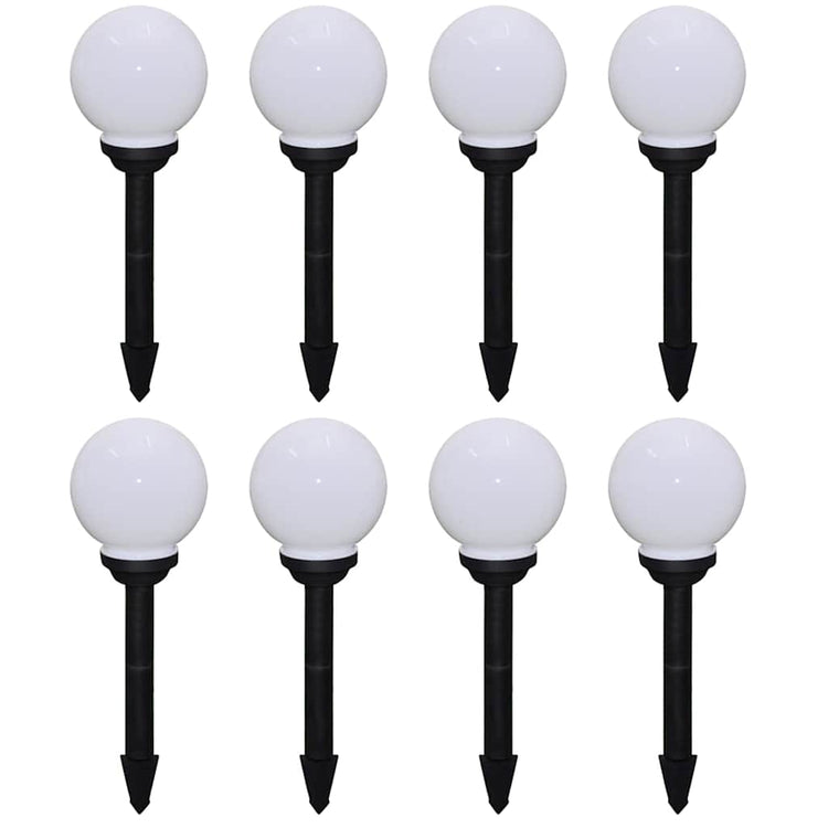 Vidaxl Garden Pad lampes 8 m avec broche de terre LED 15 cm