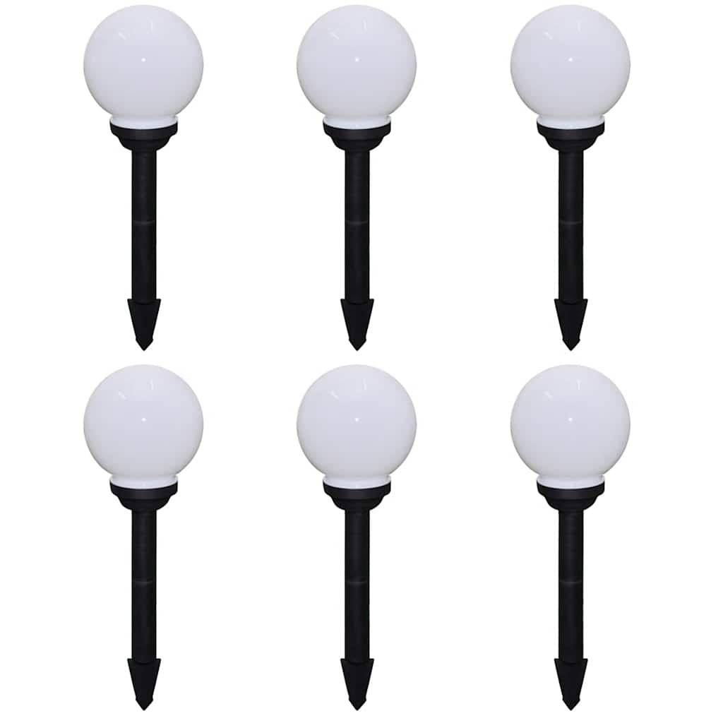 Lampes de chemin de jardin vidaxl 6 m avec une broche de masse LED 20 cm
