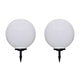 Vidaxl Garden Path Lamps 2 Sts avec broche de terre LED 50 cm