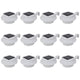 Lampes de clôture vidaxl 12 st solaires blancs blancs