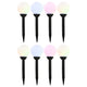 Lampes solaires Vidaxl 8 ST LED autour de 15 cm RVB