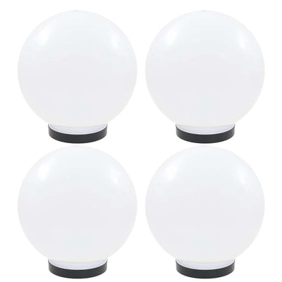 Lampes à bulbe LED vidaxl 4 pcs round 25 cm pmma