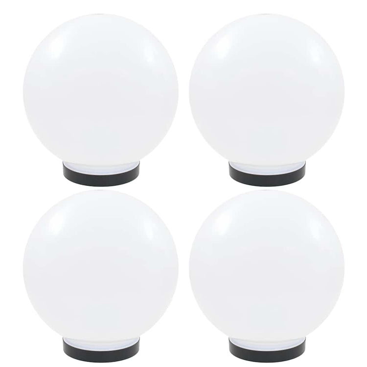 Lampes à bulbe LED vidaxl 4 pcs round 25 cm pmma
