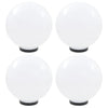Lampes à bulbe LED vidaxl 4 pcs round 30 cm pmma