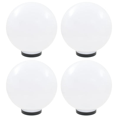Lampes à bulbe LED vidaxl 4 pcs round 30 cm pmma
