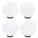Lampes à bulbe LED vidaxl 4 pcs round 30 cm pmma