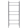 Rack de rangement Vidaxl pour 3 caisses 50x33x116 en acier en argent coloré