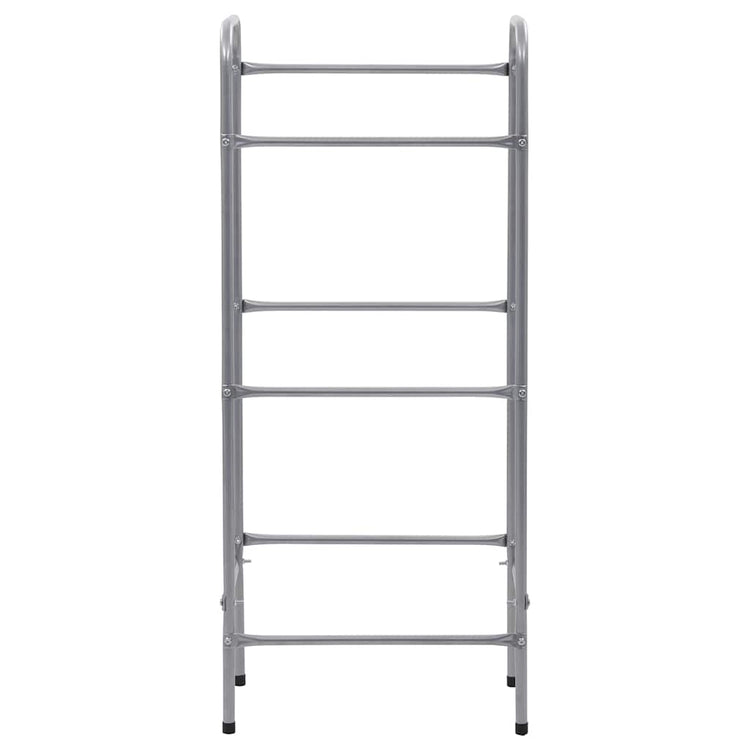 Rack de rangement Vidaxl pour 3 caisses 50x33x116 en acier en argent coloré