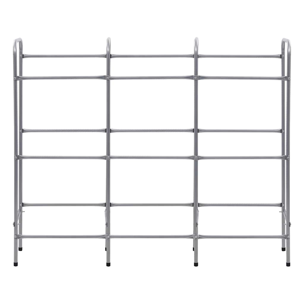 Rack de rangement Vidaxl pour 9 caisses 145x33x116 en acier en acier couleur