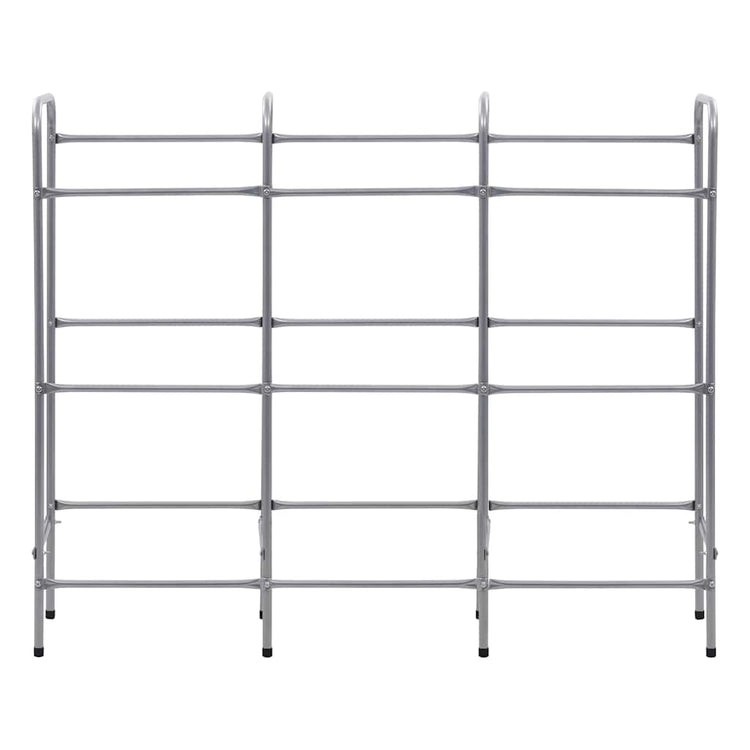 Rack de rangement Vidaxl pour 9 caisses 145x33x116 en acier en acier couleur