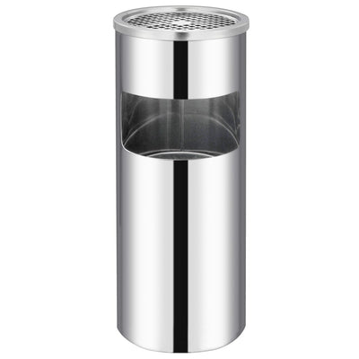 Vidaxl Ashtray Trash Hotel 30 L en acier inoxydable