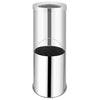 Vidaxl Waste Bin Hotel 32 L en acier inoxydable