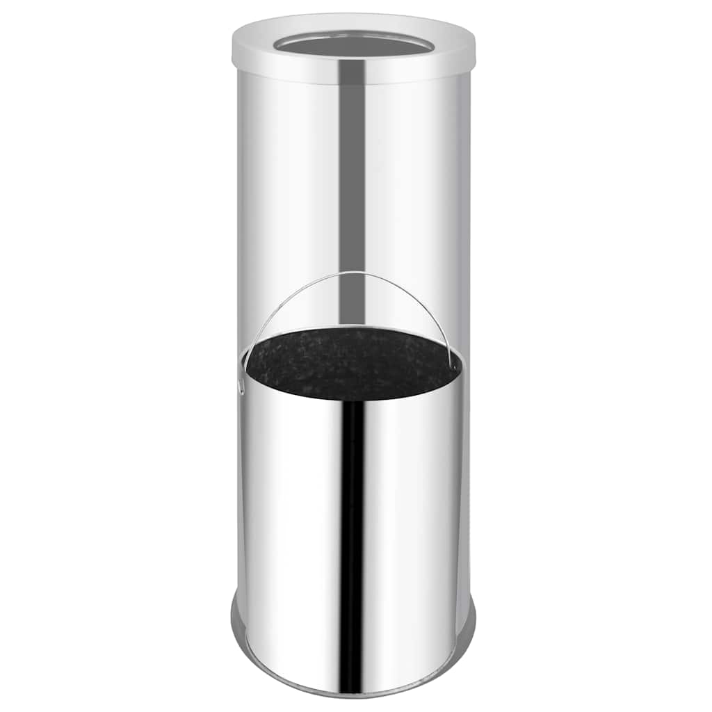 Vidaxl Waste Bin Hotel 32 L en acier inoxydable