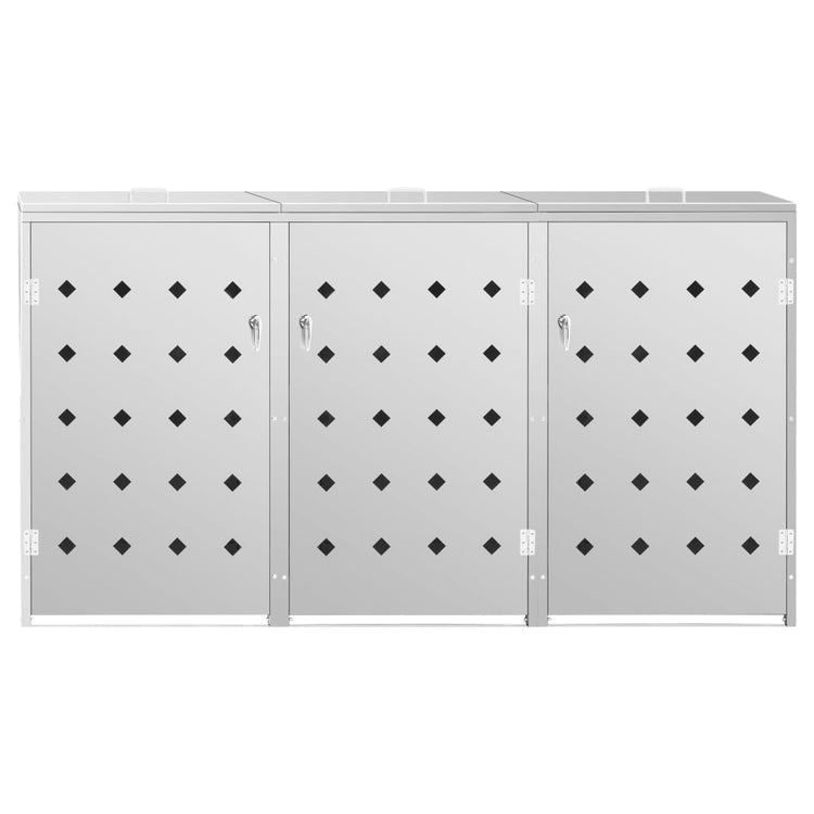 Stockage de conteneurs vidaxl triple 240 l en acier inoxydable