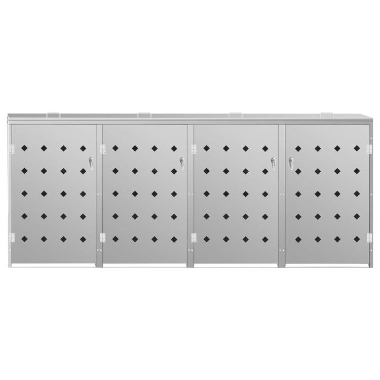 Stockage de conteneur Vidaxl Four -Dubbel 240 L en acier inoxydable