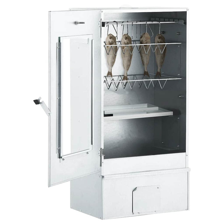 Vidaxl BBQ fumer le four avec 1 kg copeaux de bois 44,5x29x83 cm