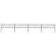 Vidaxl Garden Fence avec Spears Top 6,8x0,6 m en acier noir