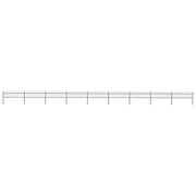 Vidaxl Garden Fence avec Spears Top 15.3x0,6 m en acier noir - afbeelding 1