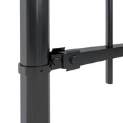 Vidaxl Garden Fence avec Spears Top 10.2x0,8 m en acier noir - afbeelding 3