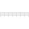 Vidaxl Garden Fence avec Spears Top 11.9x1,5 m en acier noir