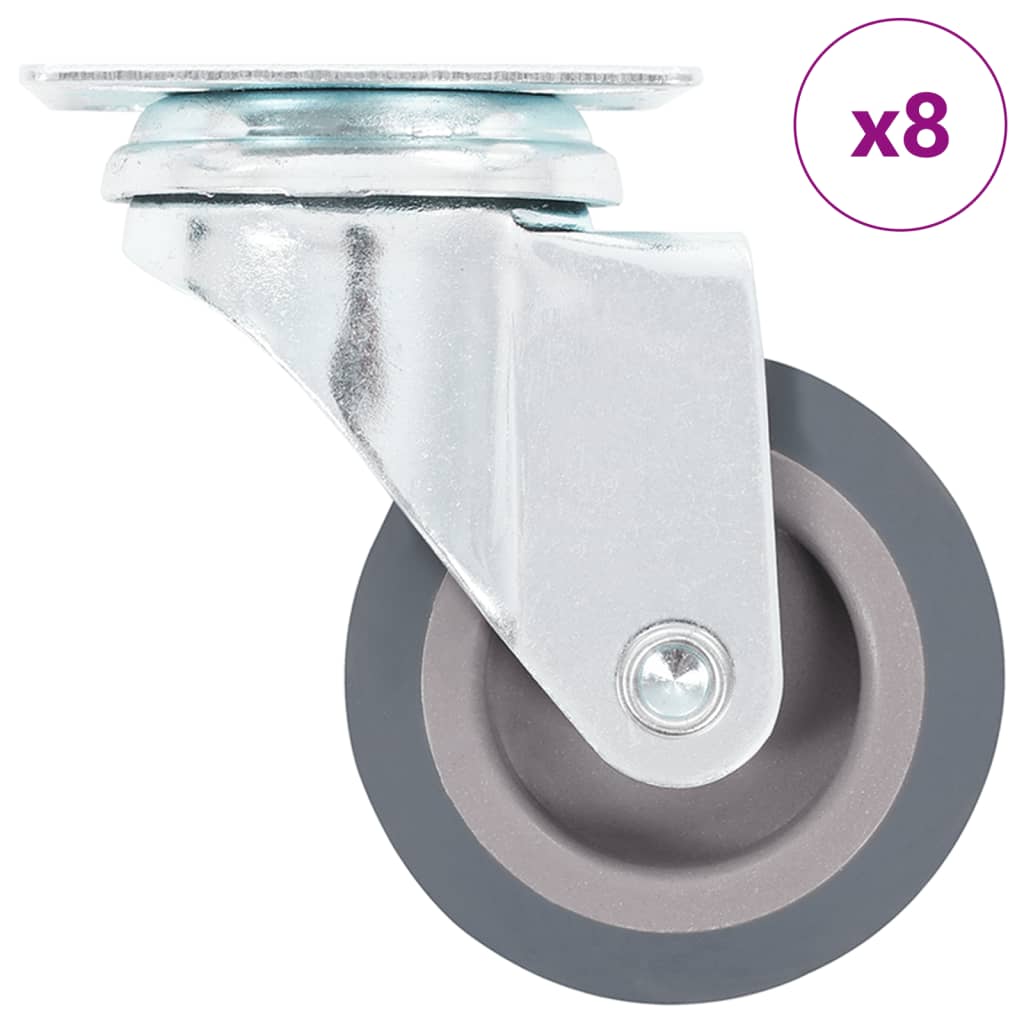 Vidaxxl 8 pcs roues pivotantes 50 mm