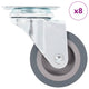 Vidaxxl 8 pcs roues pivotantes 50 mm