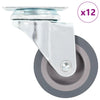 Vidaxxl 12 pcs roues pivotantes 50 mm
